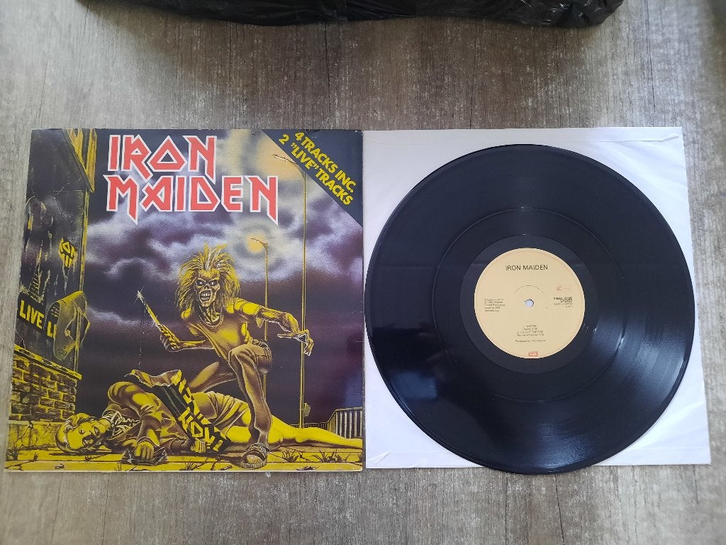 Iron Maiden – Sanctuary,1980,Heavy Metal,lp,elpee, LP, Gebruikt, Overige genres, Ophalen of Verzenden