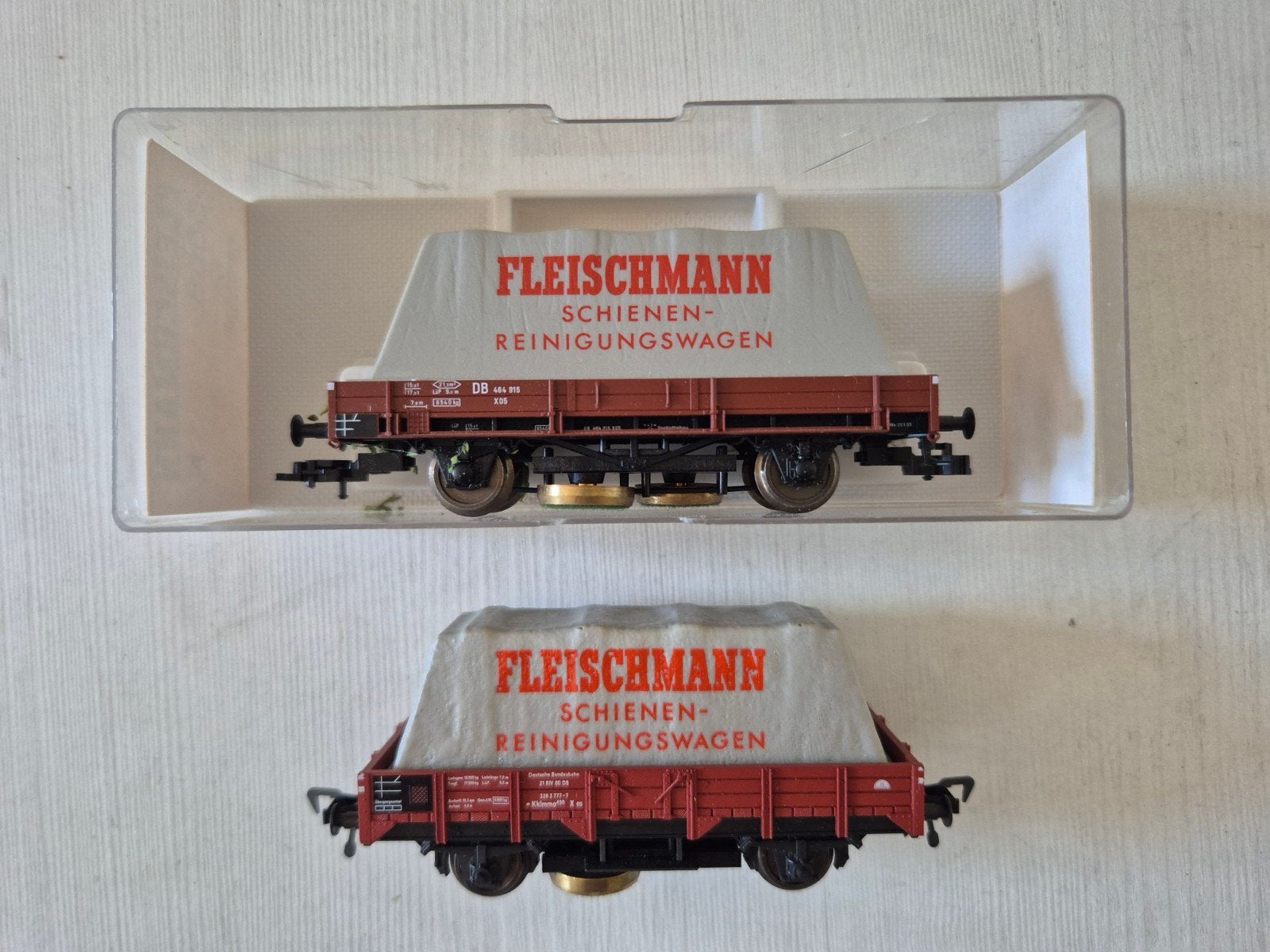2 Fleischmann H0 railpoetswagons 5568/5569, Gebruikt, Gelijkstroom, Fleischmann, Wagon