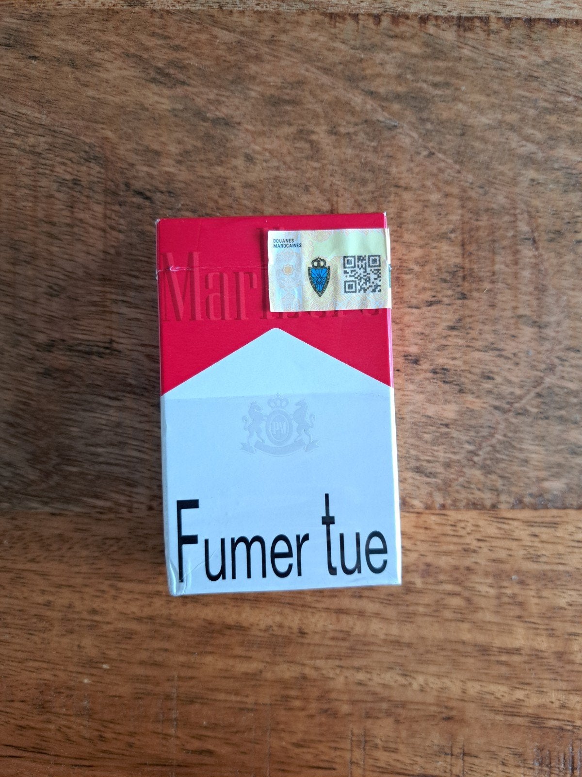 Marlboro sigarettenpakje (leeg) - Marokkaanse editie, Ophalen of Verzenden, Gebruikt, Tabaksdoos of Verpakking