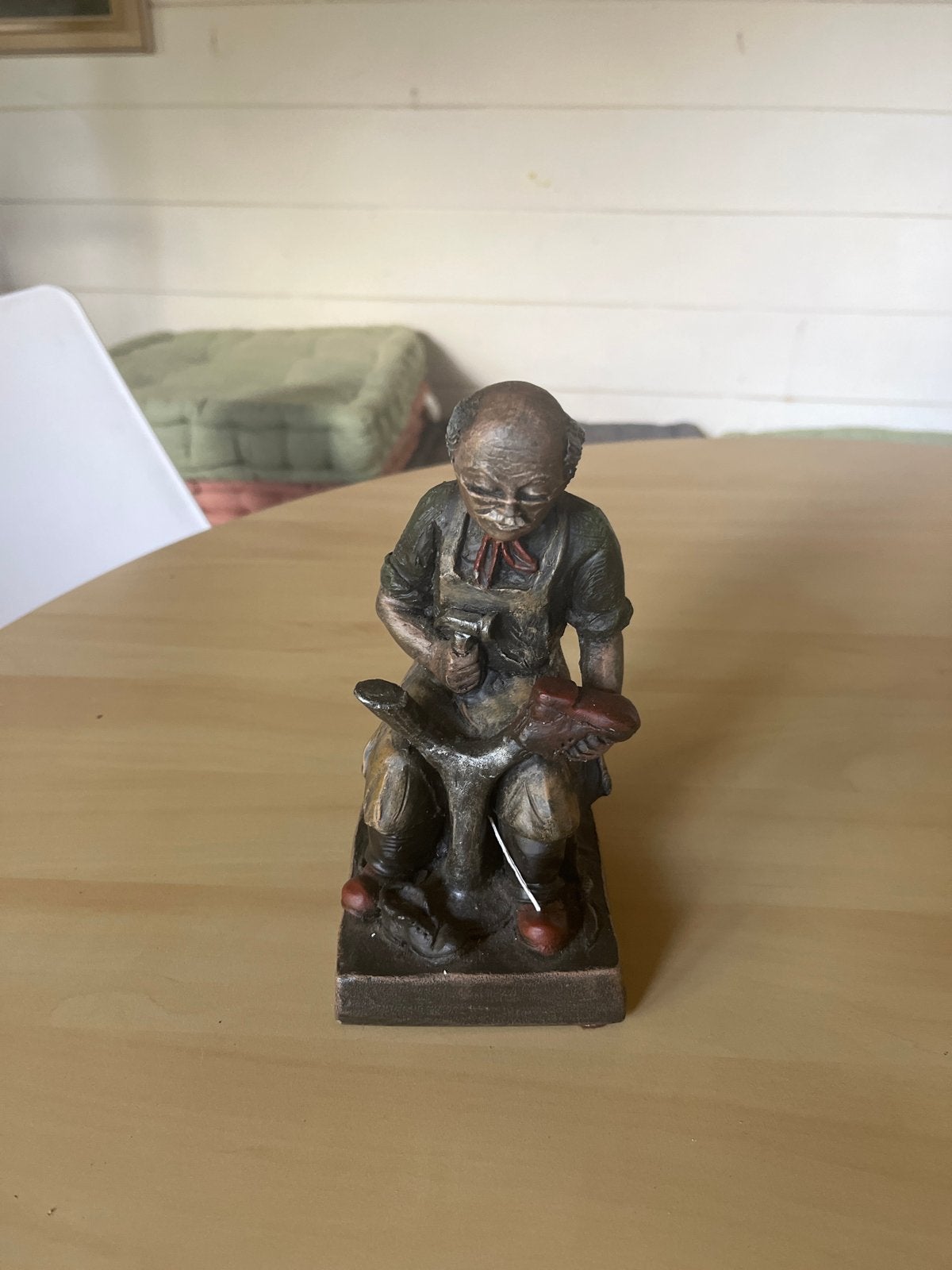 Vintage Schoenmaker Beeldje - Ambachtelijk Decoratie, Ophalen of Verzenden, Gebruikt, Mens