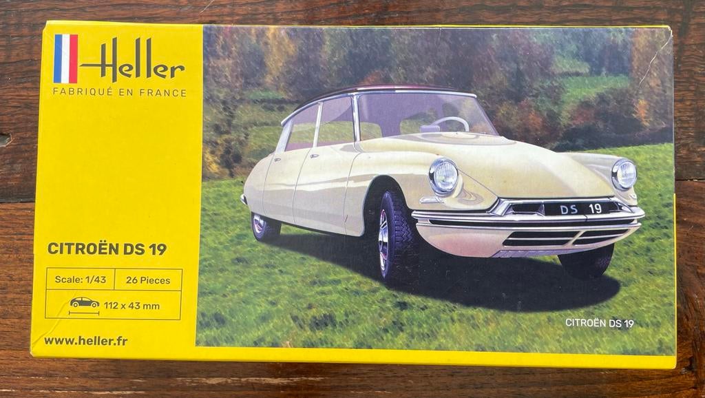 Heller Citroën DS 19 modelbouwkit schaal 1/43, Ophalen of Verzenden, Nieuw, Auto, Overige merken