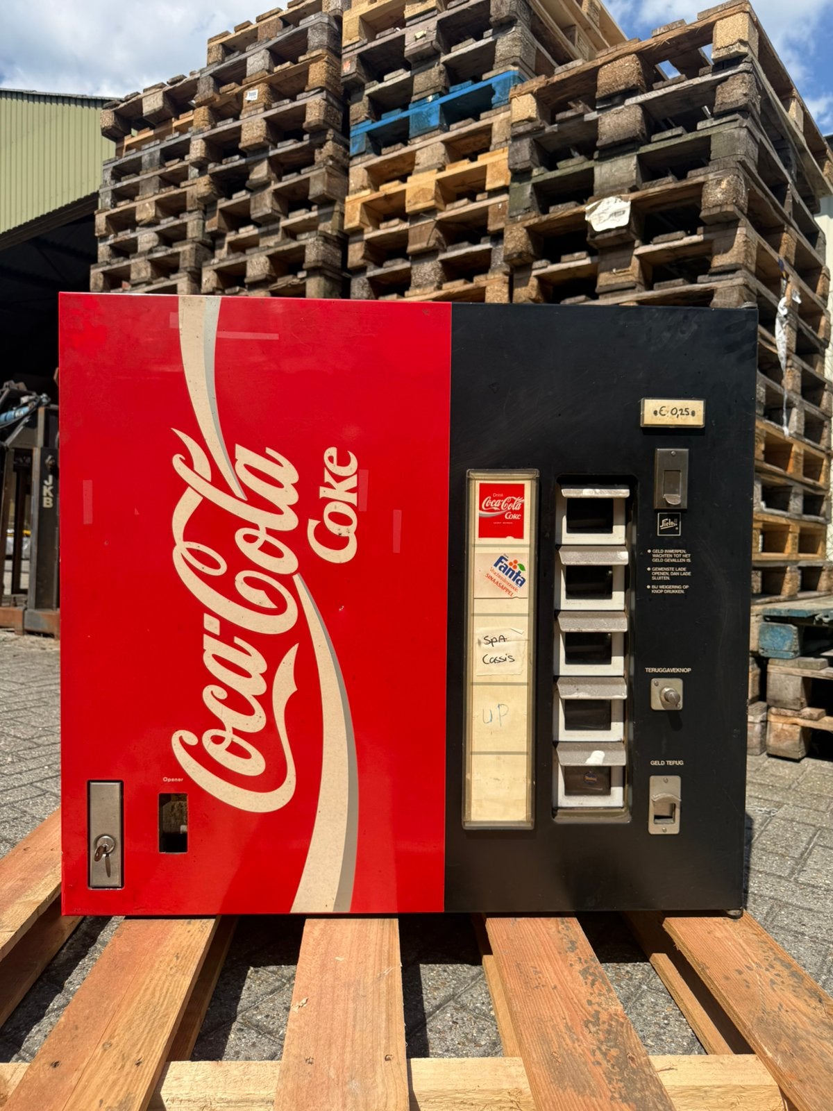 Originele Coca-Cola blikjesautomaat jaren 80/90, Verzamelen, Automaten | Overige, Ophalen, Gebruikt