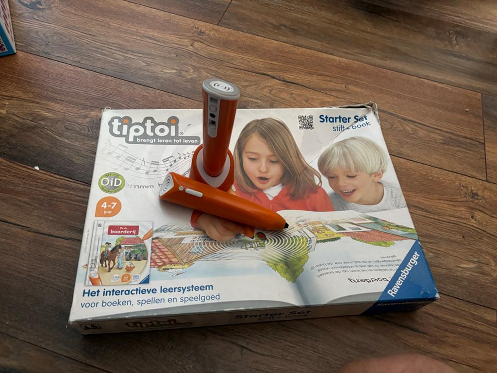 Tiptoi set: 2 pennen, 4 boeken, 5 puzzels/spellen, Ophalen of Verzenden, Gebruikt, Puzzelen, Met geluid