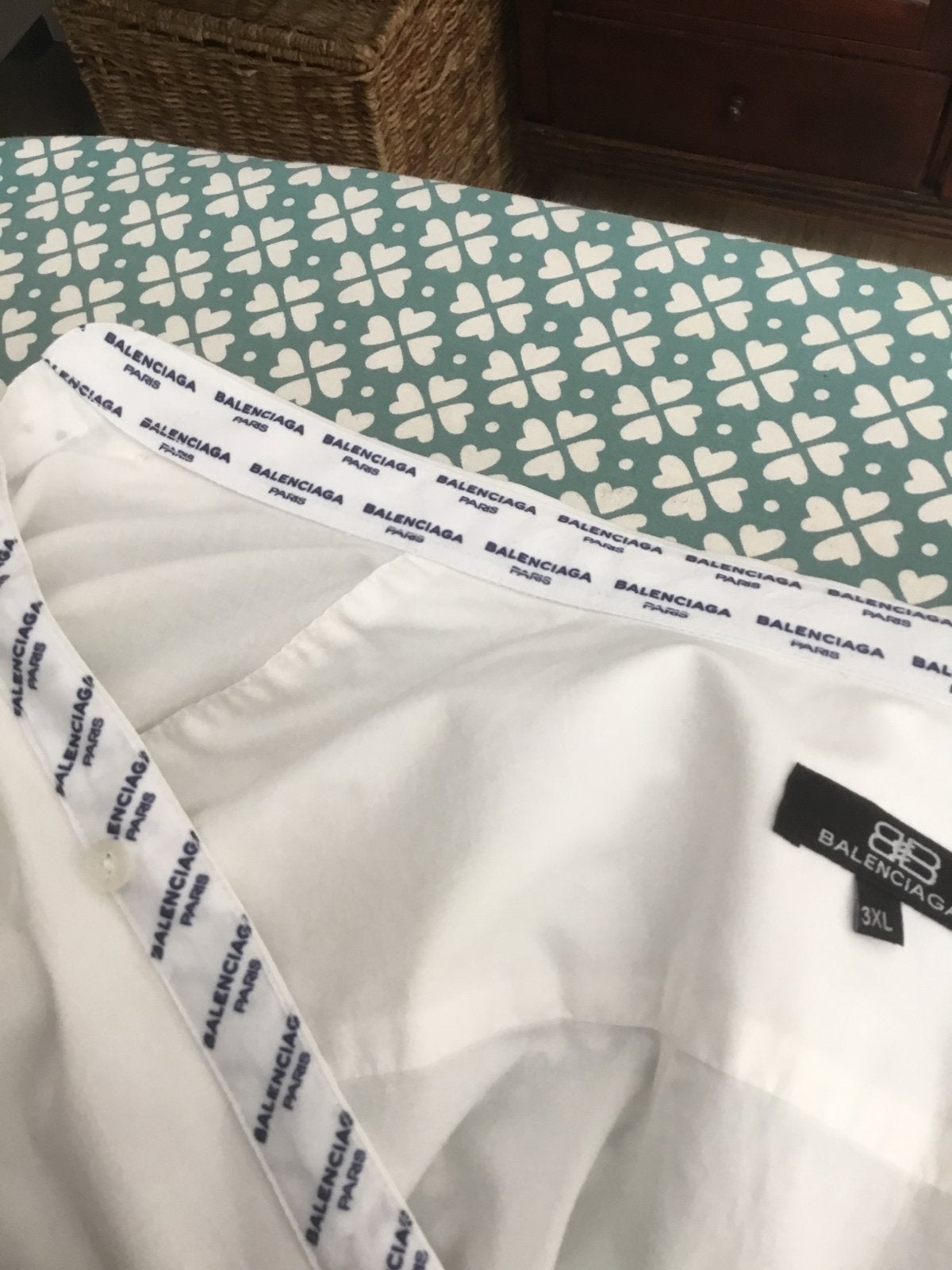 Balenciaga Overhemd - Wit, Maat 3XL, Kleding | Heren, Ophalen of Verzenden, Zo goed als nieuw, Wit, Overige halswijdtes