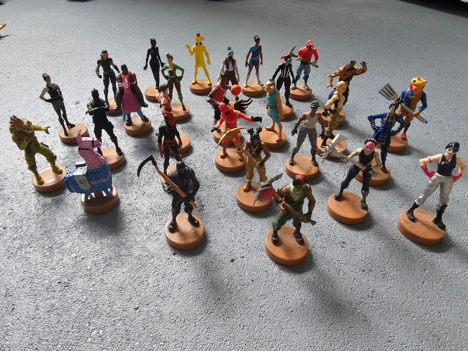 Fortnite Figuurtjes met Stempel - Diverse skins, Ophalen of Verzenden, Gebruikt