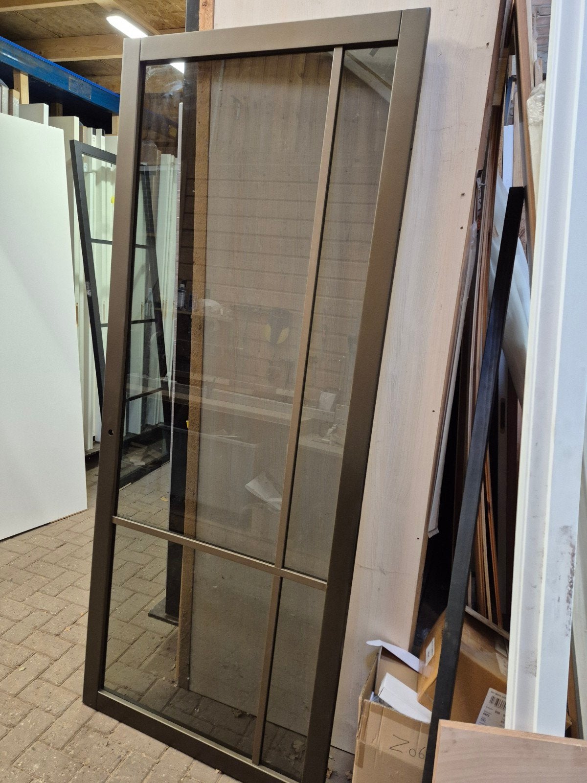 93x231,5cm binnendeur opdek Rechts brons met rookglas VH1, Ophalen, 80 tot 100 cm, Binnendeur, Nieuw