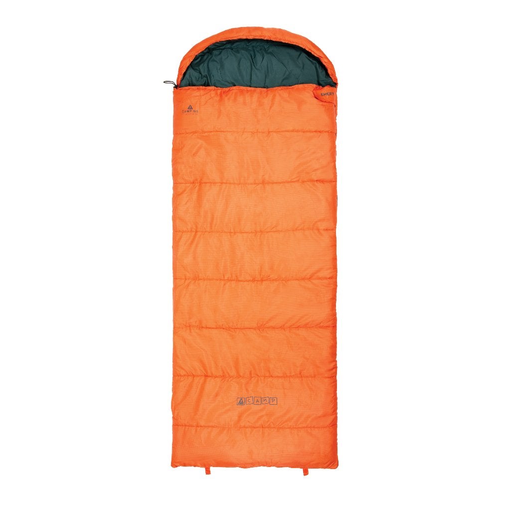 ACAMP EMERY Deken Slaapzak + capuchon 220x85 cm Oranje 1,8kg, Info@outdoorensport.nl, Tambu, Nieuw, Ophalen of Verzenden