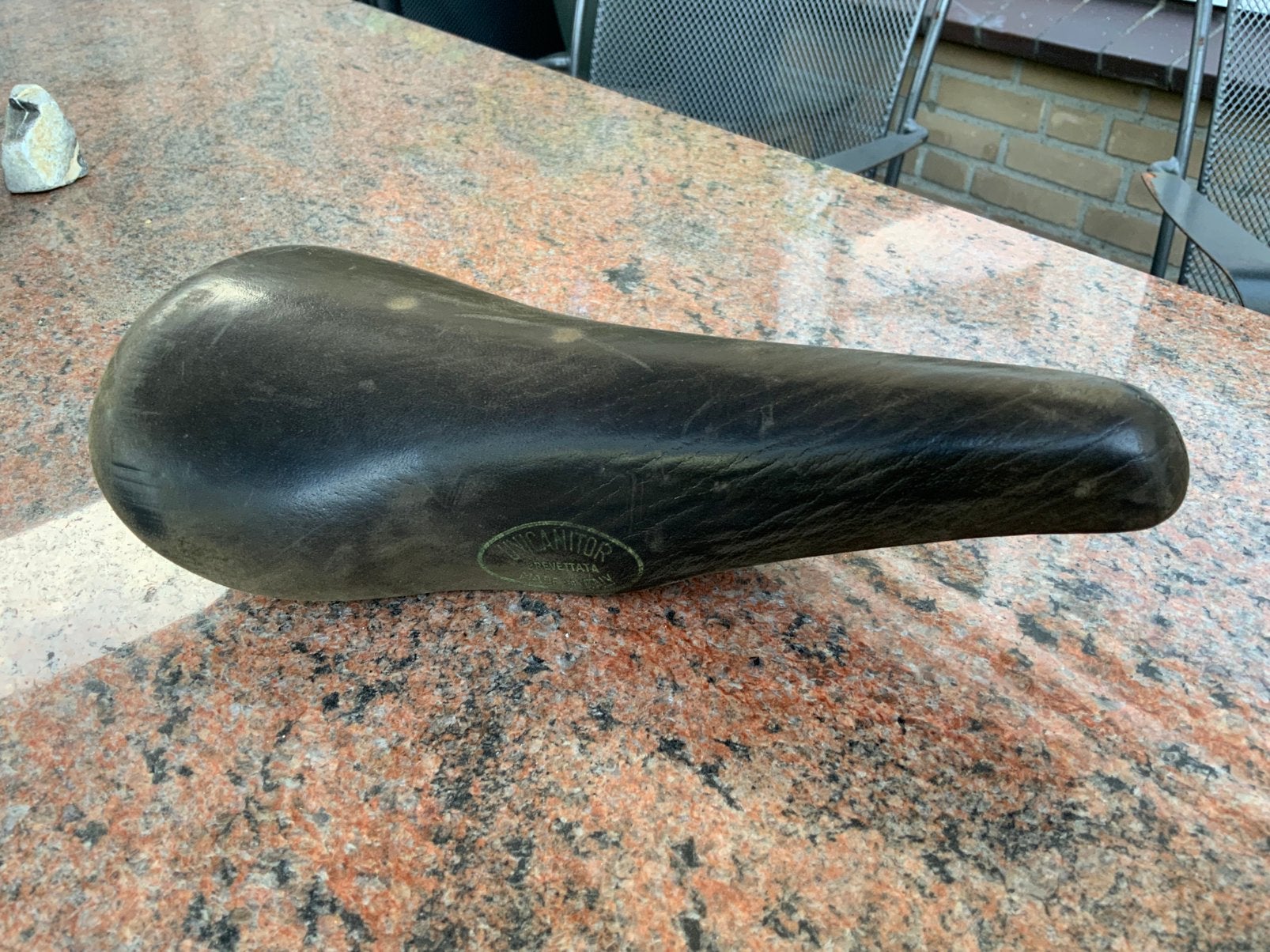 Cinelli Unicanitor Brevettata zadel, Leer, Ophalen of Verzenden, Zo goed als nieuw, Zadel