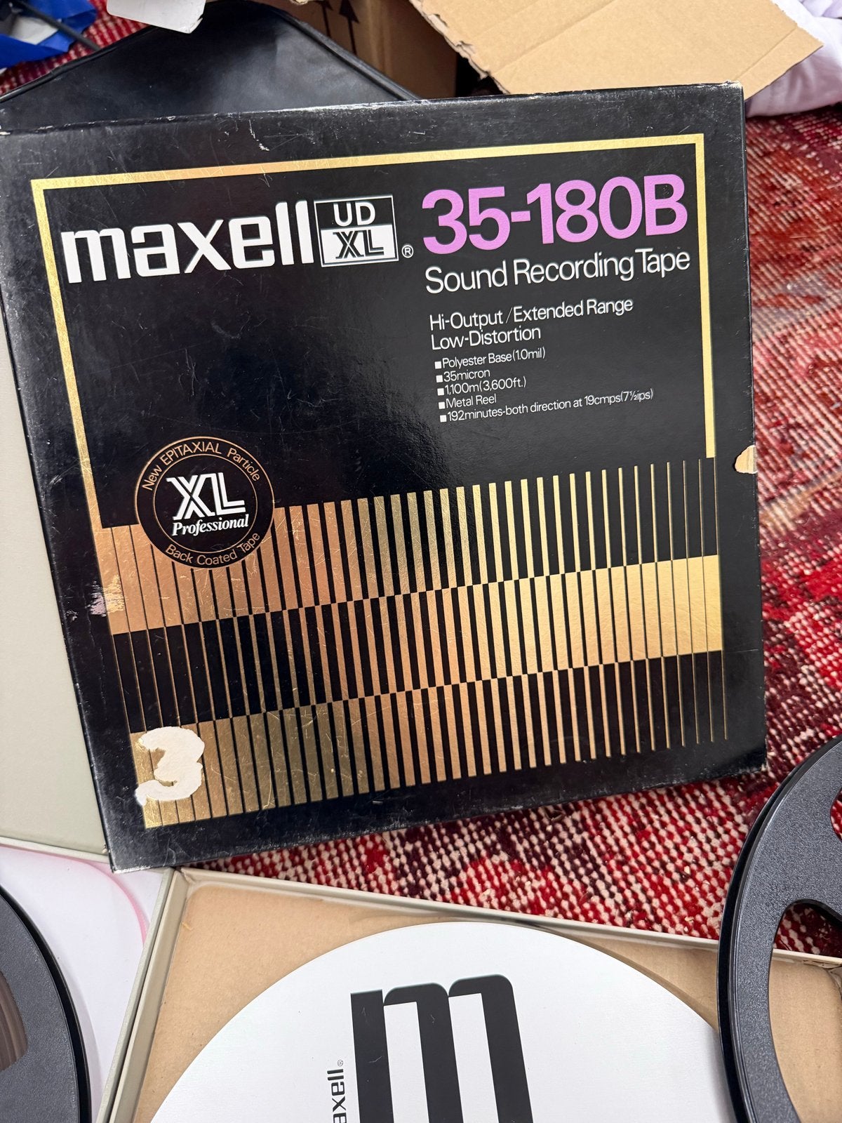 2 spoelen met tape, waarvan 1 voor NAB adapter, Audio, Tv en Foto, Bandrecorders, Ophalen of Verzenden, Onderdeel, Met banden