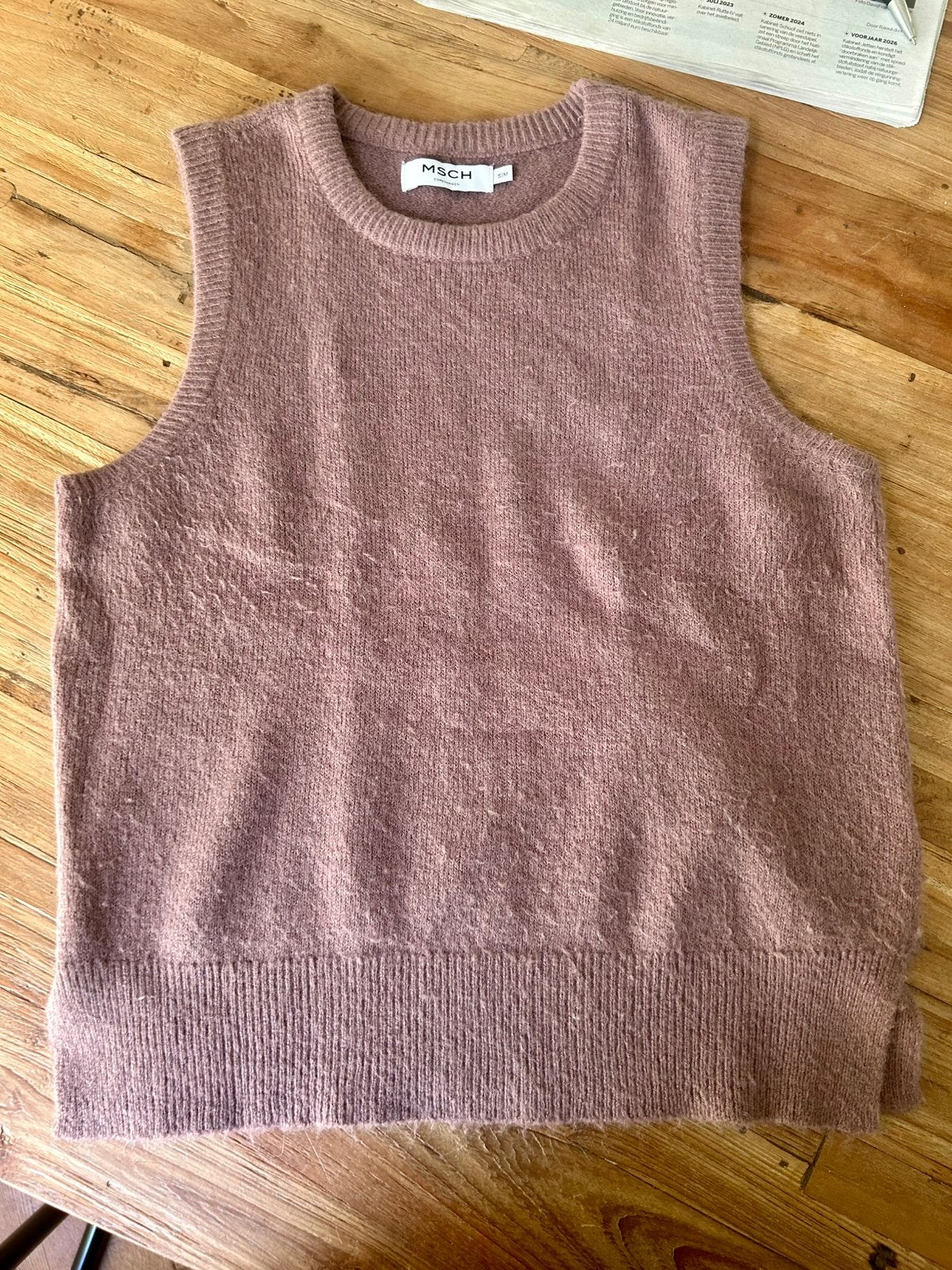 Lieve wollen spencer vest msh copenhagen s m 36 38, Ophalen of Verzenden, Nieuw, Maat 36 (S), Paars