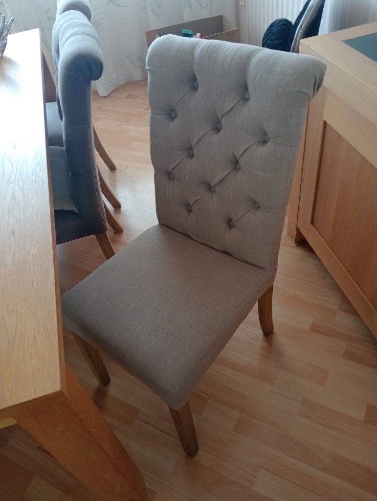 Eetkamer tafel en stoel, Ophalen, Gebruikt, 4 tot 6 stoelen