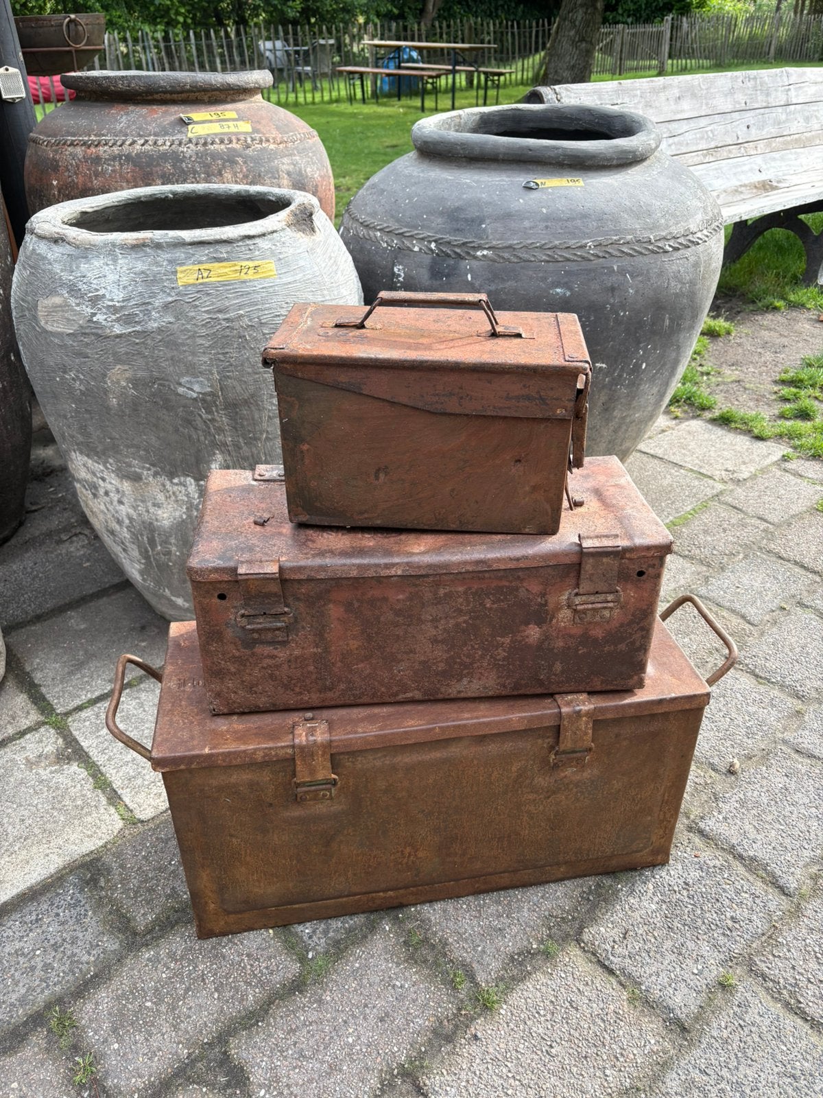 Oude ijzeren legerkisten ACTIE!, Kist of Geocache, Ophalen of Verzenden, Nvt, Azië