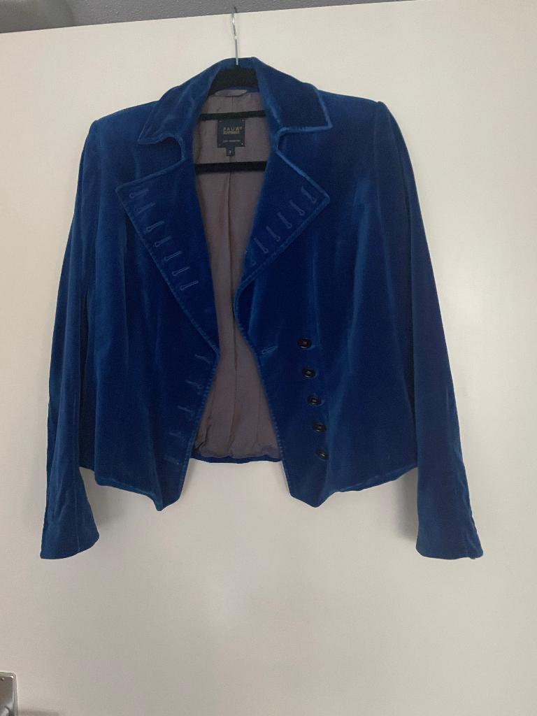 Prachtig blauw fluwelen jasje van Pauw, Kleding | Dames, Maat 38/40 (M), Blauw, Pauw, Ophalen of Verzenden