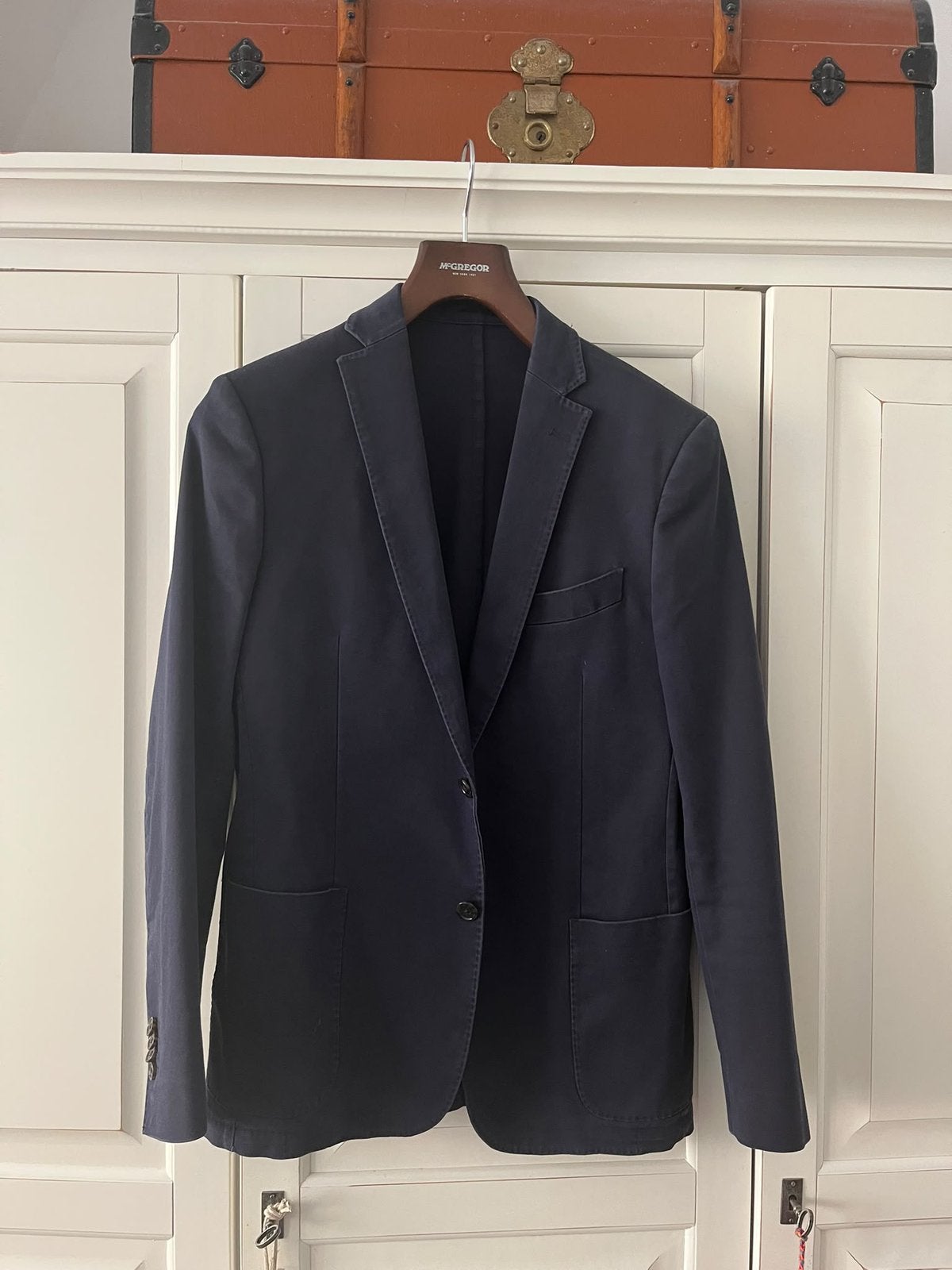 Mc Gregor blazer jasje heren maat 48 nieuw marineblauw, Ophalen of Verzenden, Nieuw, Maat 48/50 (M), Blauw
