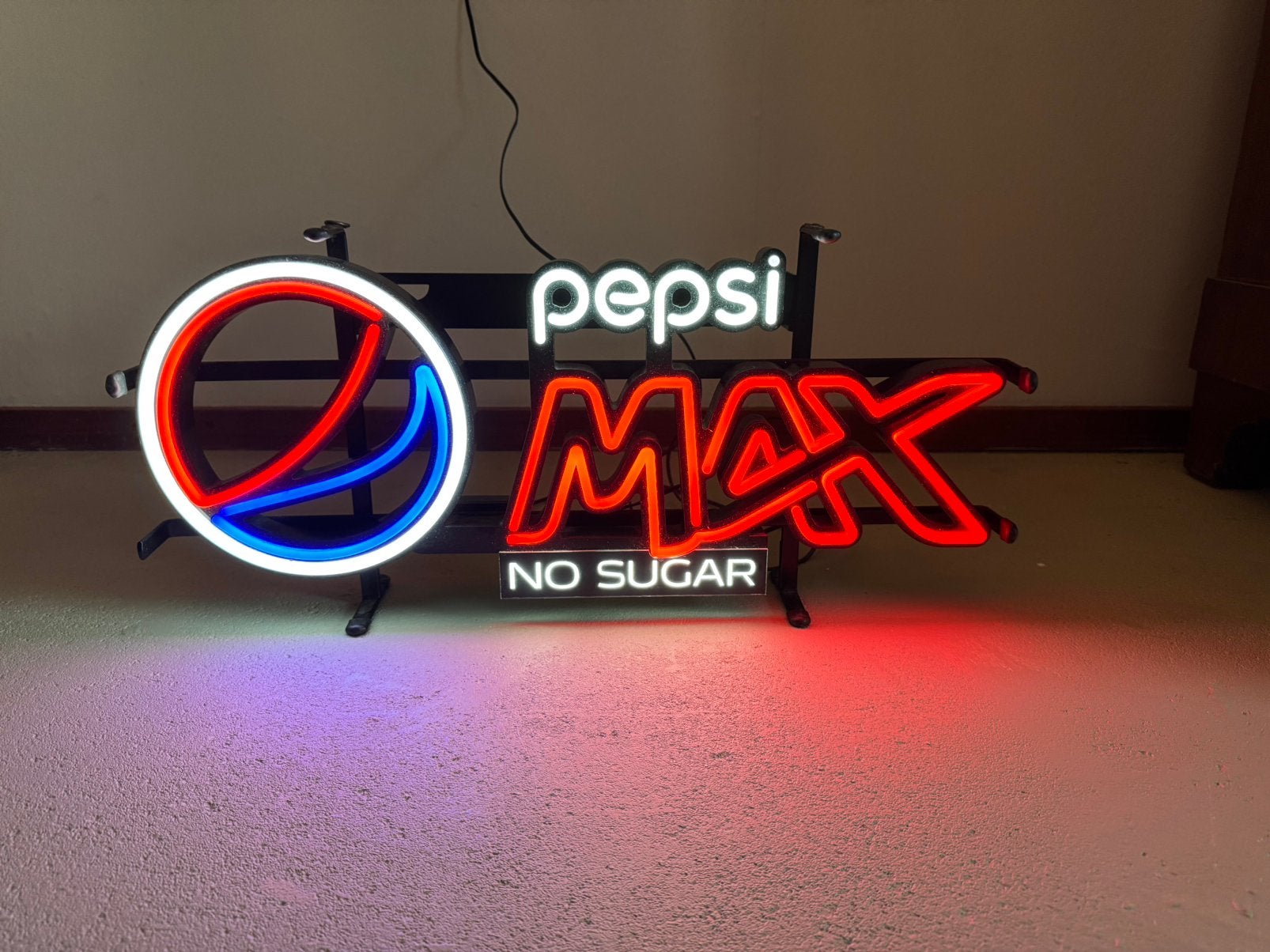 Pepsi max neon bord led verlichting bak, Ophalen of Verzenden, Zo goed als nieuw, Lichtbak of (neon) lamp