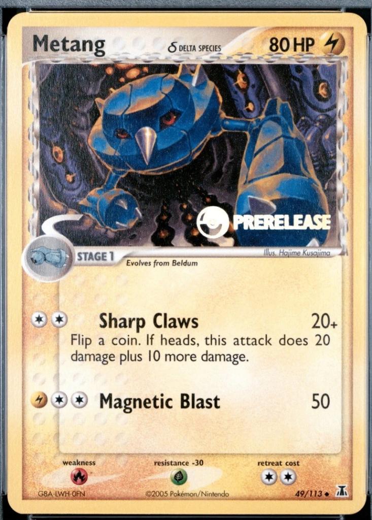 pokemon delta species promo metang prerelease, Ophalen of Verzenden, Zo goed als nieuw, Losse kaart