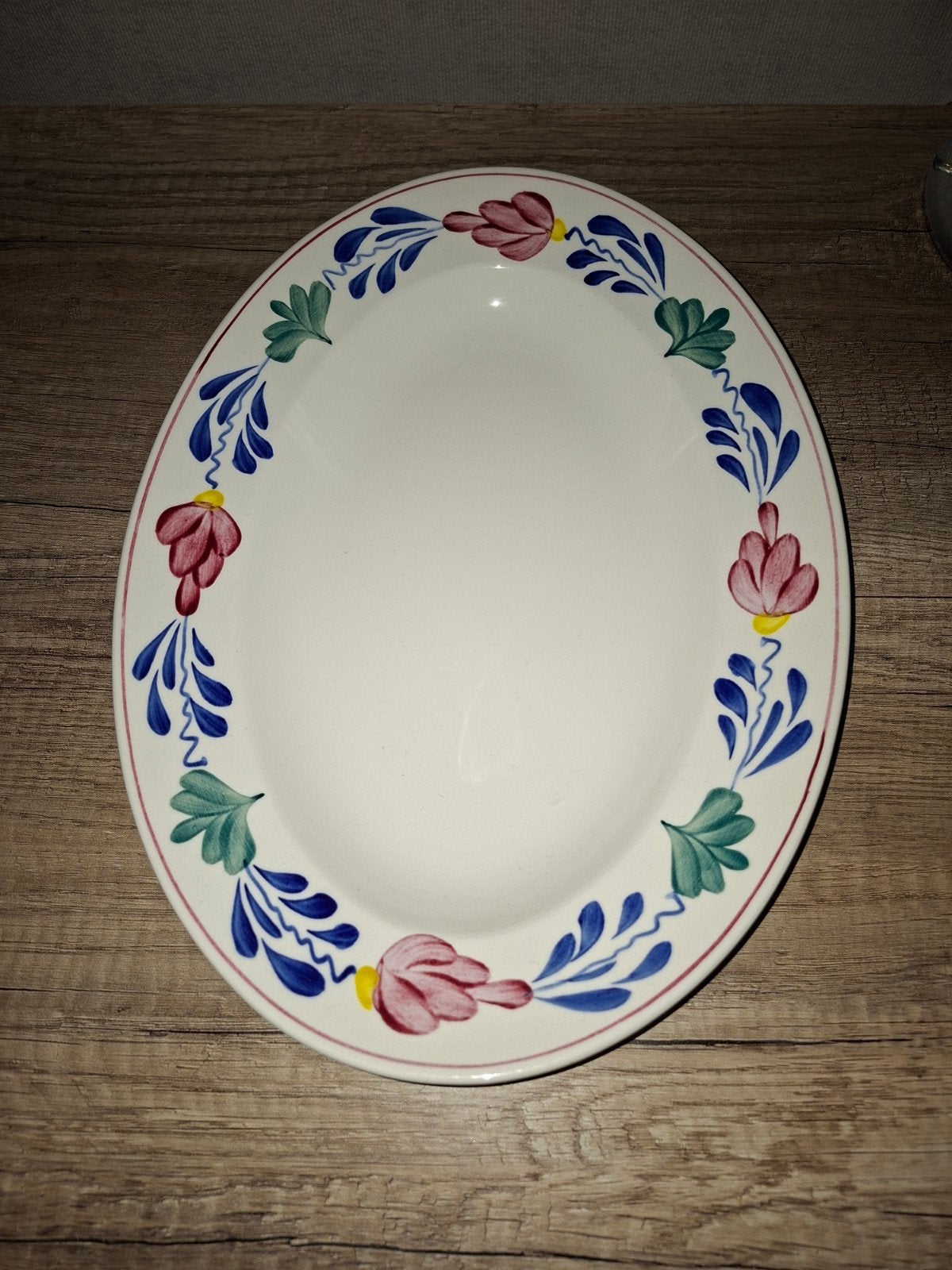 In uitstekende staat: ovale groenteschaal van Boerenbont, Ophalen, Zo goed als nieuw, Aardewerk, Schaal of Schalen