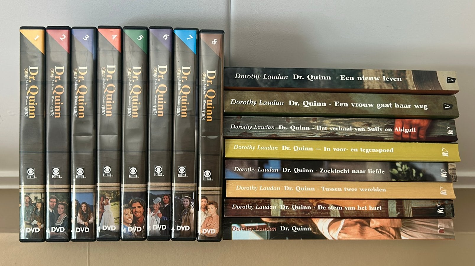 Dr. Quinn; alle seizoenen op DVD en boeken 1-8, Cd's en Dvd's, Dvd's | Tv en Series, Alle leeftijden, Nederlands, Drama, Ophalen of Verzenden