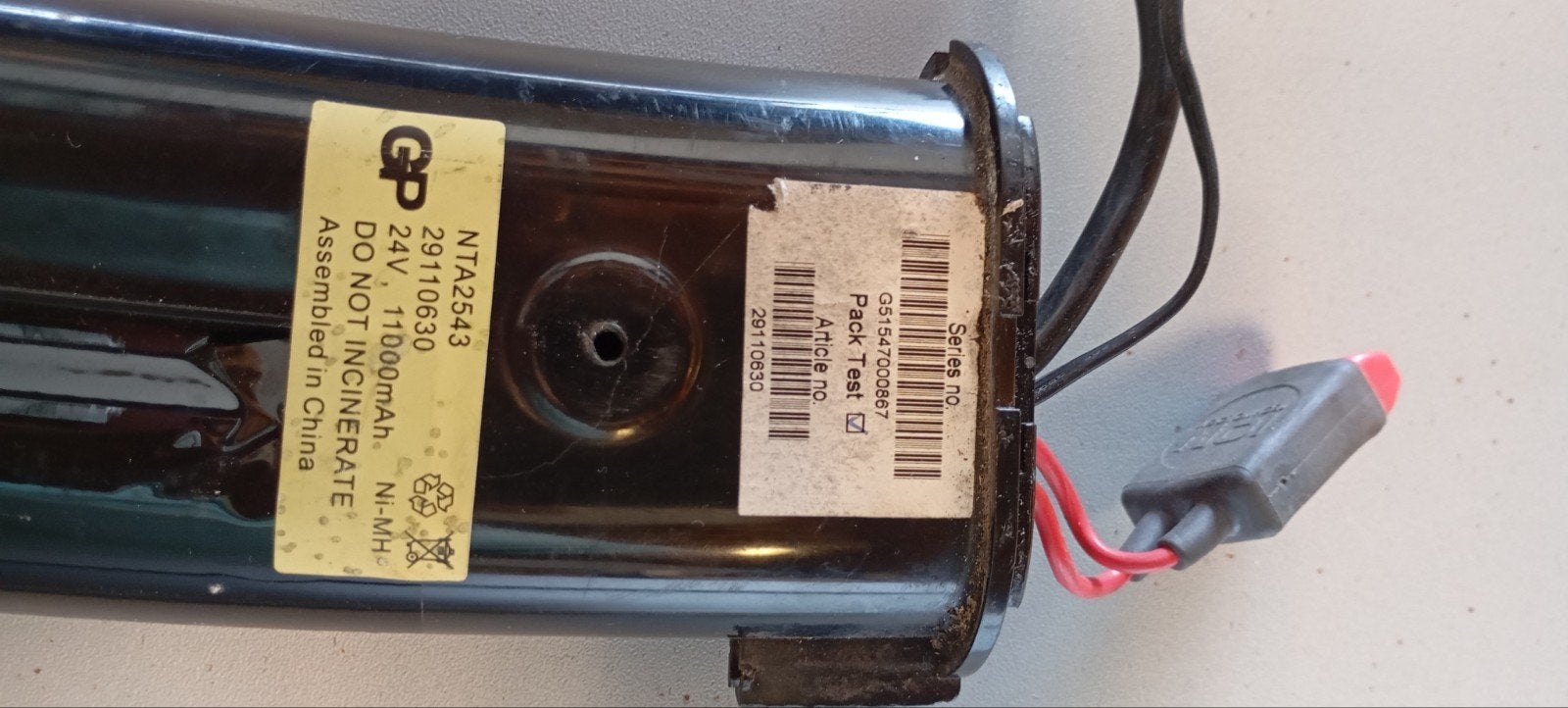 Sparta NiMH Accu 24V 11000 mAh E-bike Batterij (banaan accu), Fietsen en Brommers, Fietsaccessoires | Fietsaccu's, Ophalen of Verzenden