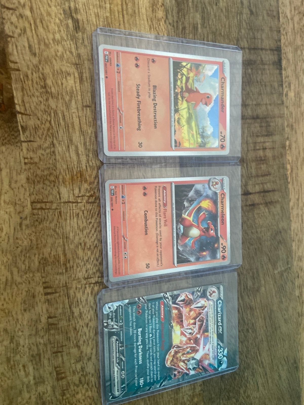 Pokémon kaarten: Charmander, Charmeleon, Charizard EX, Ophalen of Verzenden, Nieuw, Meerdere kaarten