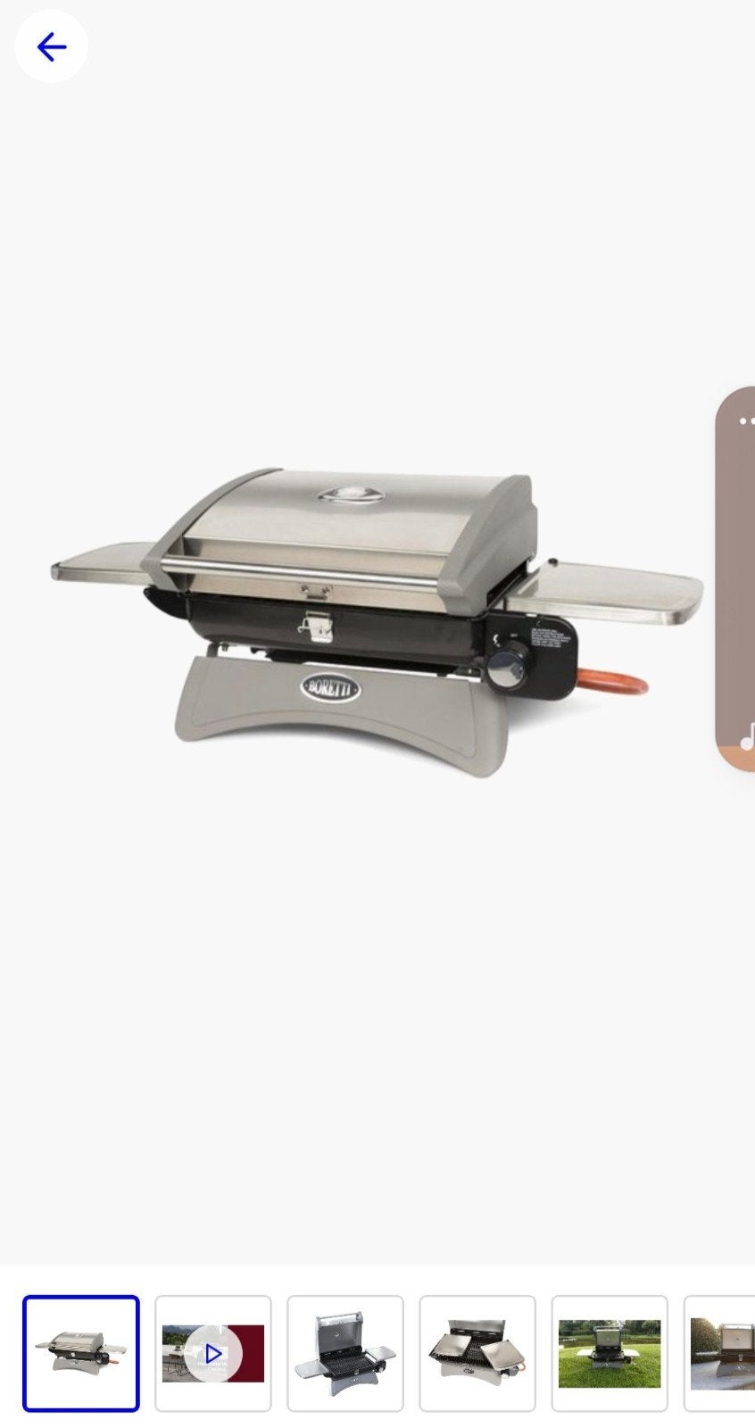 Boretti Piccolo gasbarbecue - Gebruikt, werkt nog goed, Ophalen, Gebruikt, Boretti