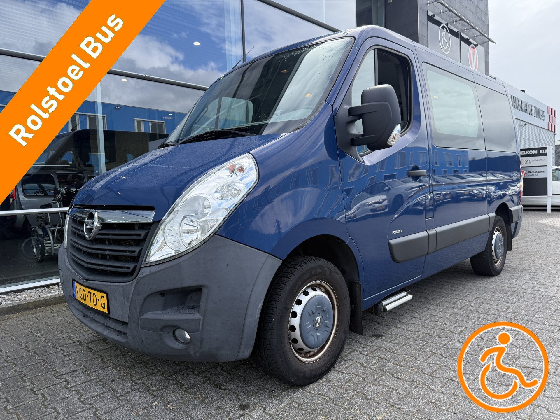 Opel Movano 3+1 Rolstoelbus / Scootmobielbus 2.3 CDTI L1H1 (, Auto's, Bestelauto's, Euro 5, Stof, Gebruikt, Zwart