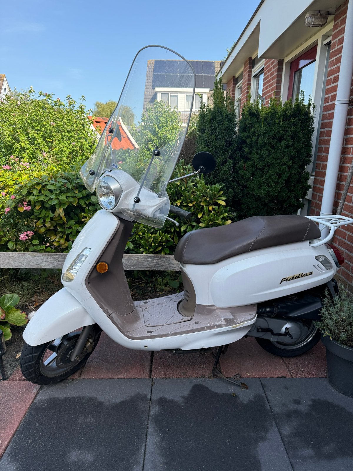 Scooter Sym Fiddle 2 - geel kenteken, Ophalen, Gebruikt, Maximaal 45 km/u, Benzine