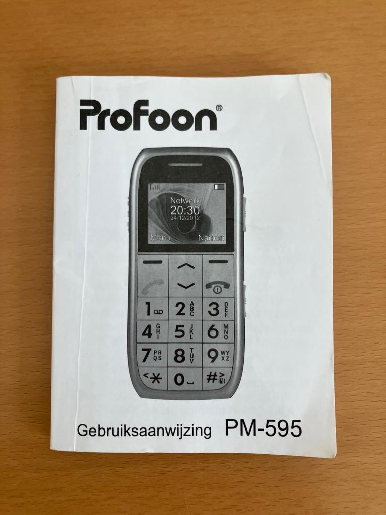 Gebruiksaanwijzing Profoon PM-595, Ophalen of Verzenden, Gebruikt, Overige typen, Overige merken