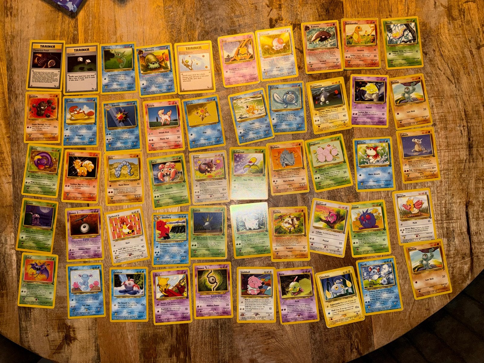Oude Pokémon kaarten, Ophalen of Verzenden, Gebruikt, Meerdere kaarten