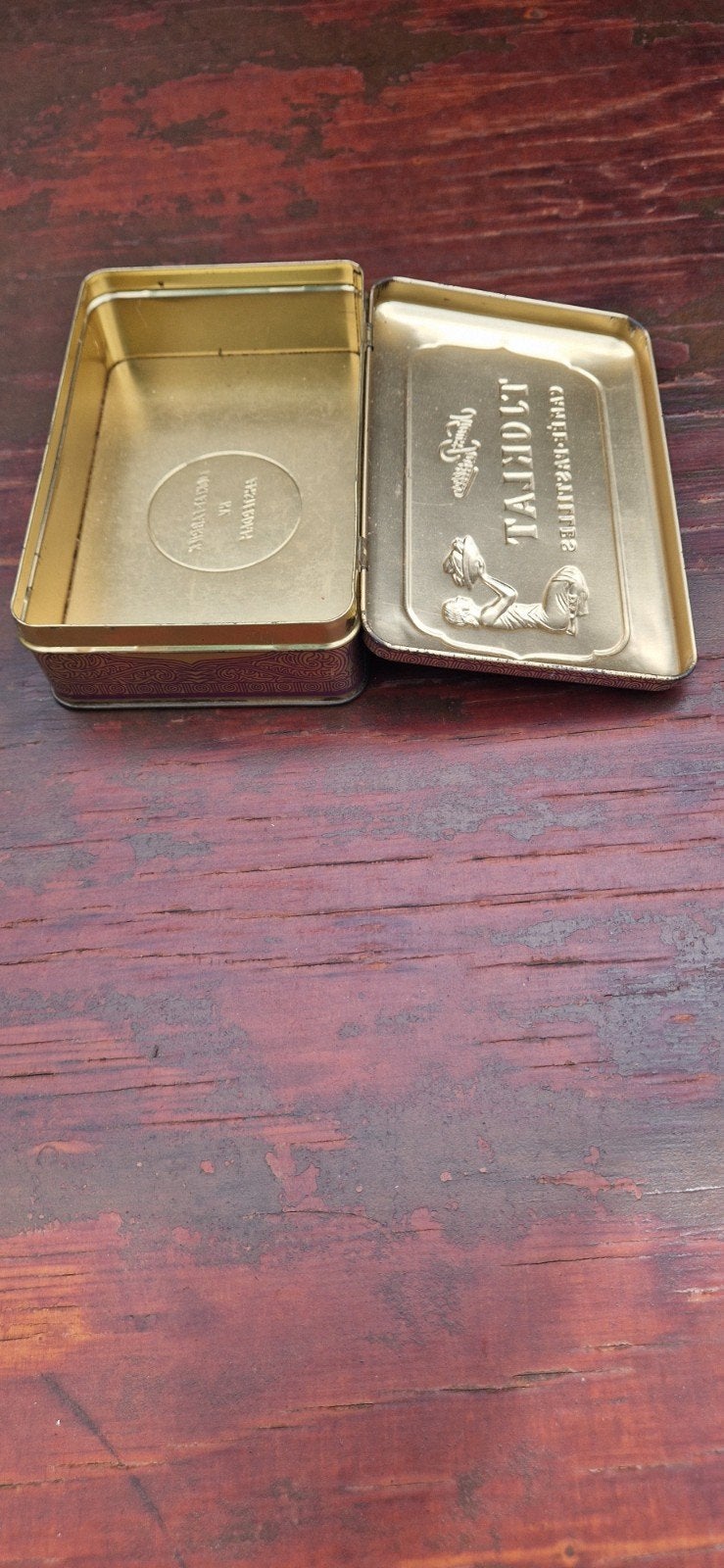 Vintage Côte d'Or Chokotoff blik - Bruin met olifant, Verzamelen, Ophalen of Verzenden, Gebruikt, Overige, Overige merken