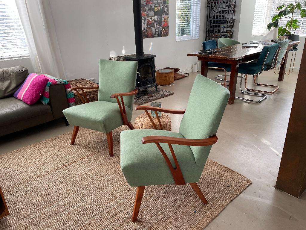 fauteuil, Huis en Inrichting, Fauteuils, Ophalen, 75 tot 100 cm, Zo goed als nieuw, Stof
