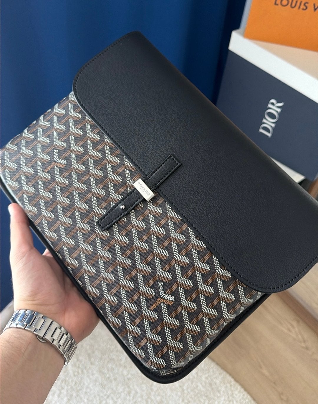 Goyard Coursier tas heren, Sieraden, Tassen en Uiterlijk, Ophalen of Verzenden, Nieuw, Zwart
