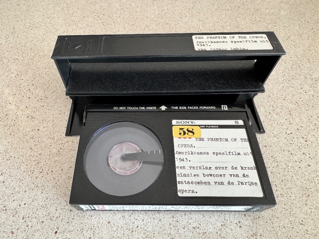 The Phantom of the Opera (1943) - Betamax, Horror, Nederlands ondertiteld, Betamax, Ophalen of Verzenden