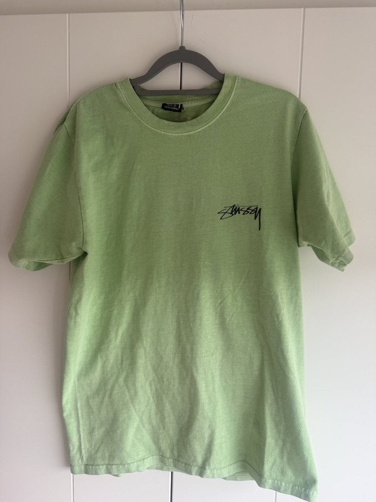 Stussy T-shirt – Lichtgroen – Maat S, EU, Stussy, Ophalen of Verzenden, Stussy