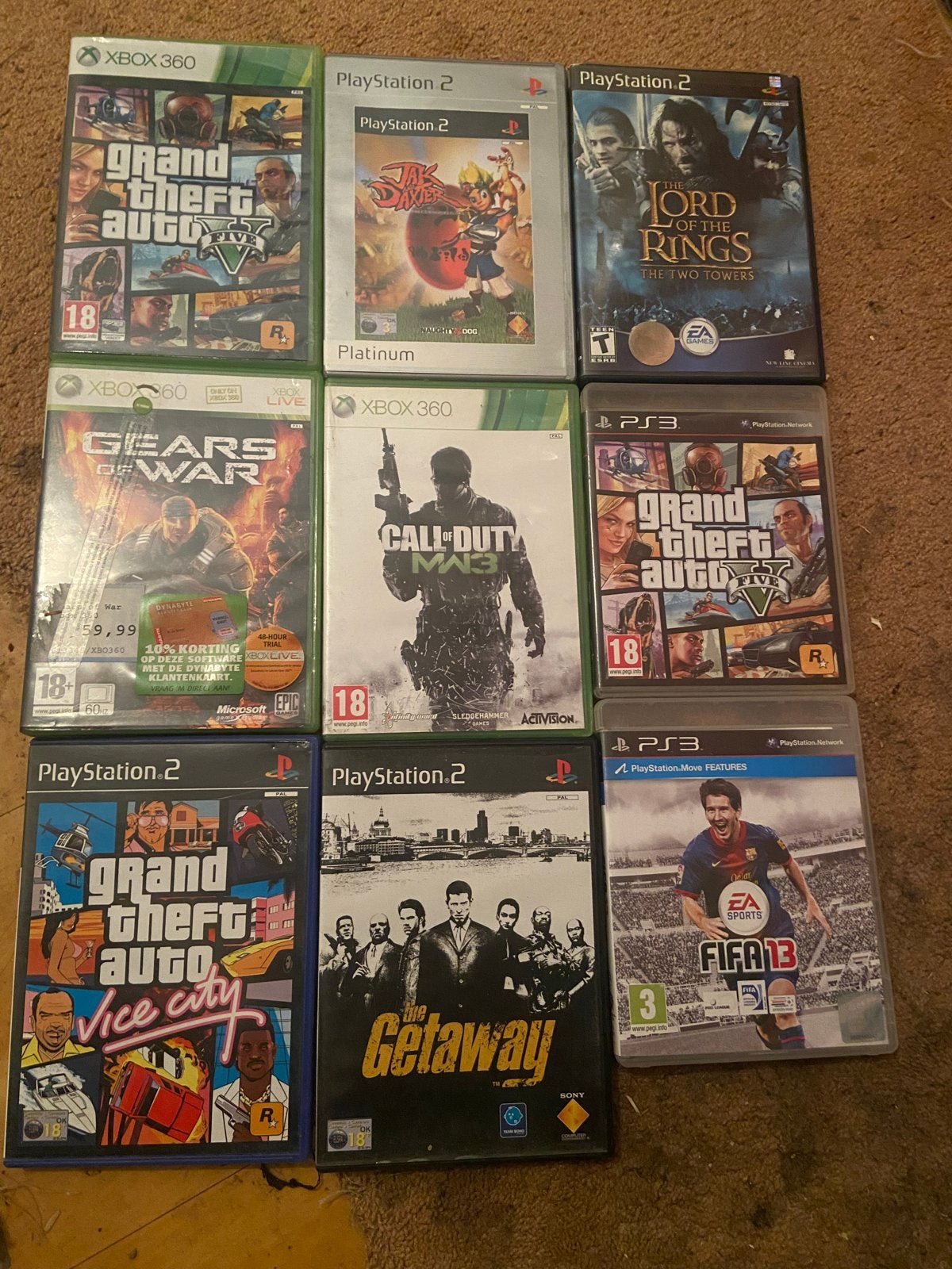 PS2, PS3, Xbox 360 Games, Spelcomputers en Games, Games | Sony PlayStation 1, Ophalen, Gebruikt, Vanaf 18 jaar, Vechten