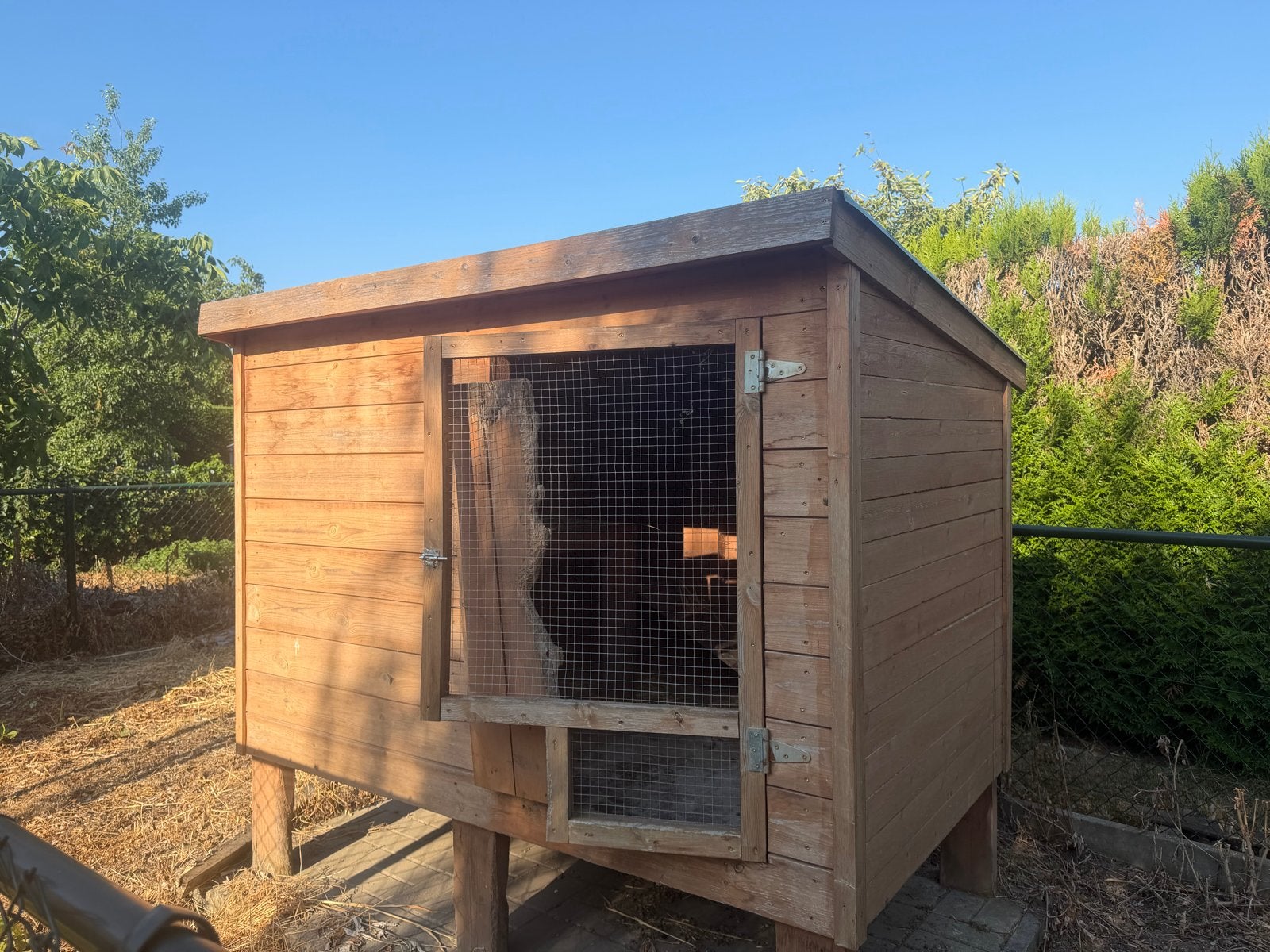 Konijnen hok groot, Dieren en Toebehoren, Pluimvee | Toebehoren, Ophalen, Gebruikt, Kippenhok of Kippenren