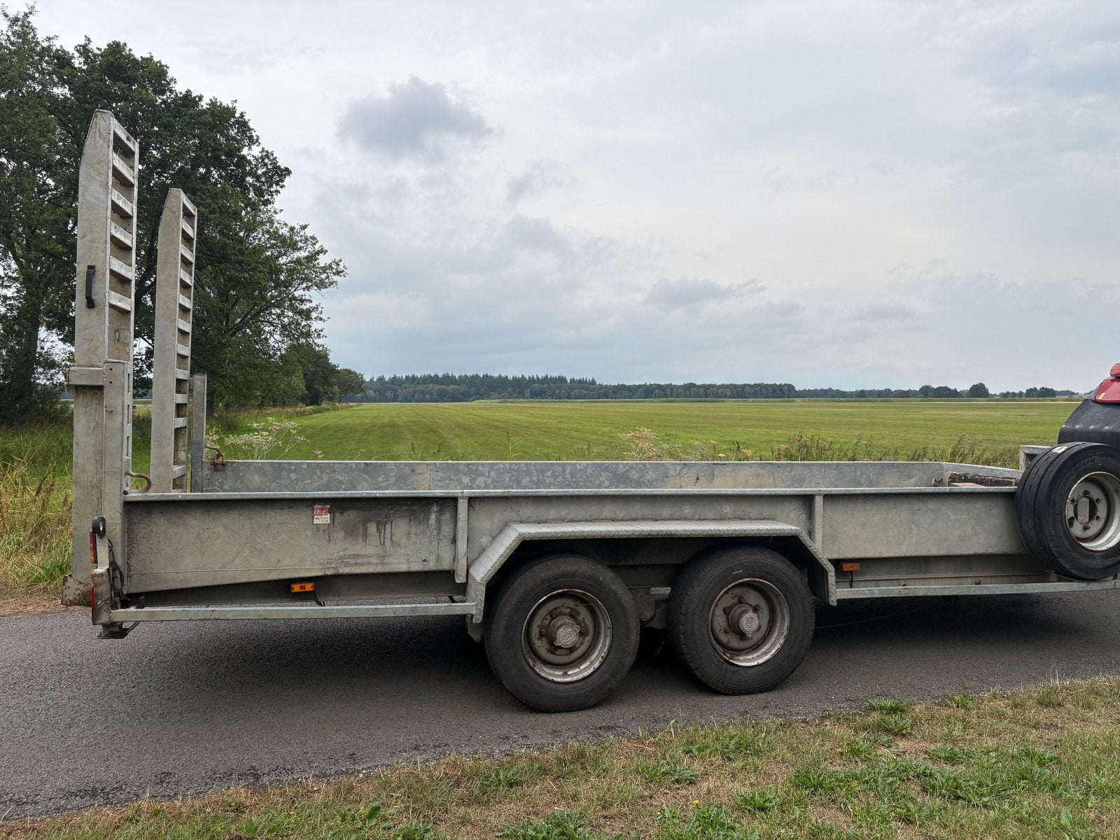 Dieplader Snelverkeer oprij aanhanger 7615kg laadvermogen, Auto diversen, Ophalen, Gebruikt