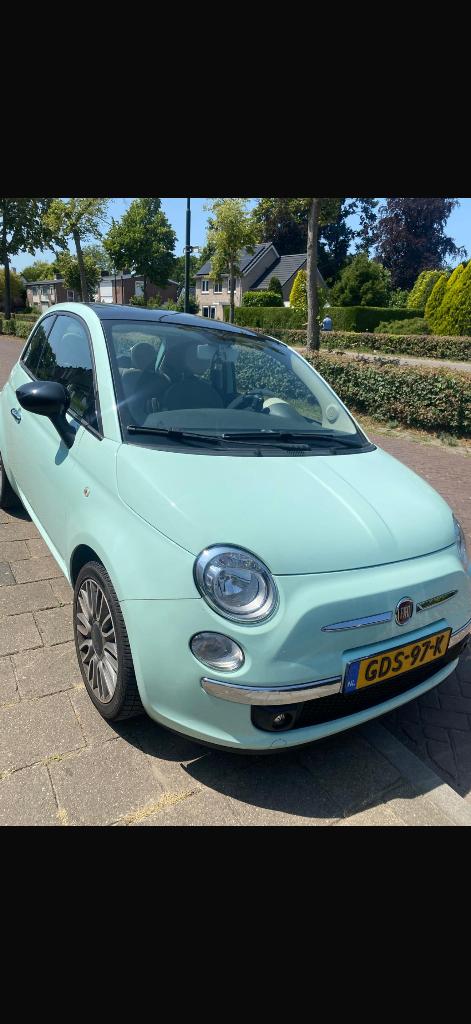 Fiat 500 1.2, Auto's, Beige, Leder, Handgeschakeld, Particulier