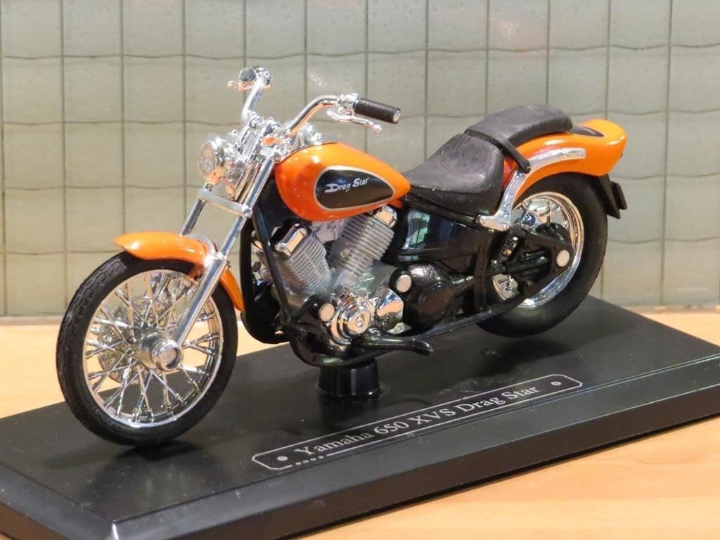 Yamaha XVS650 Dragstar 1:18 majorette, Overige merken, MayCheong, Nieuw, Ophalen of Verzenden