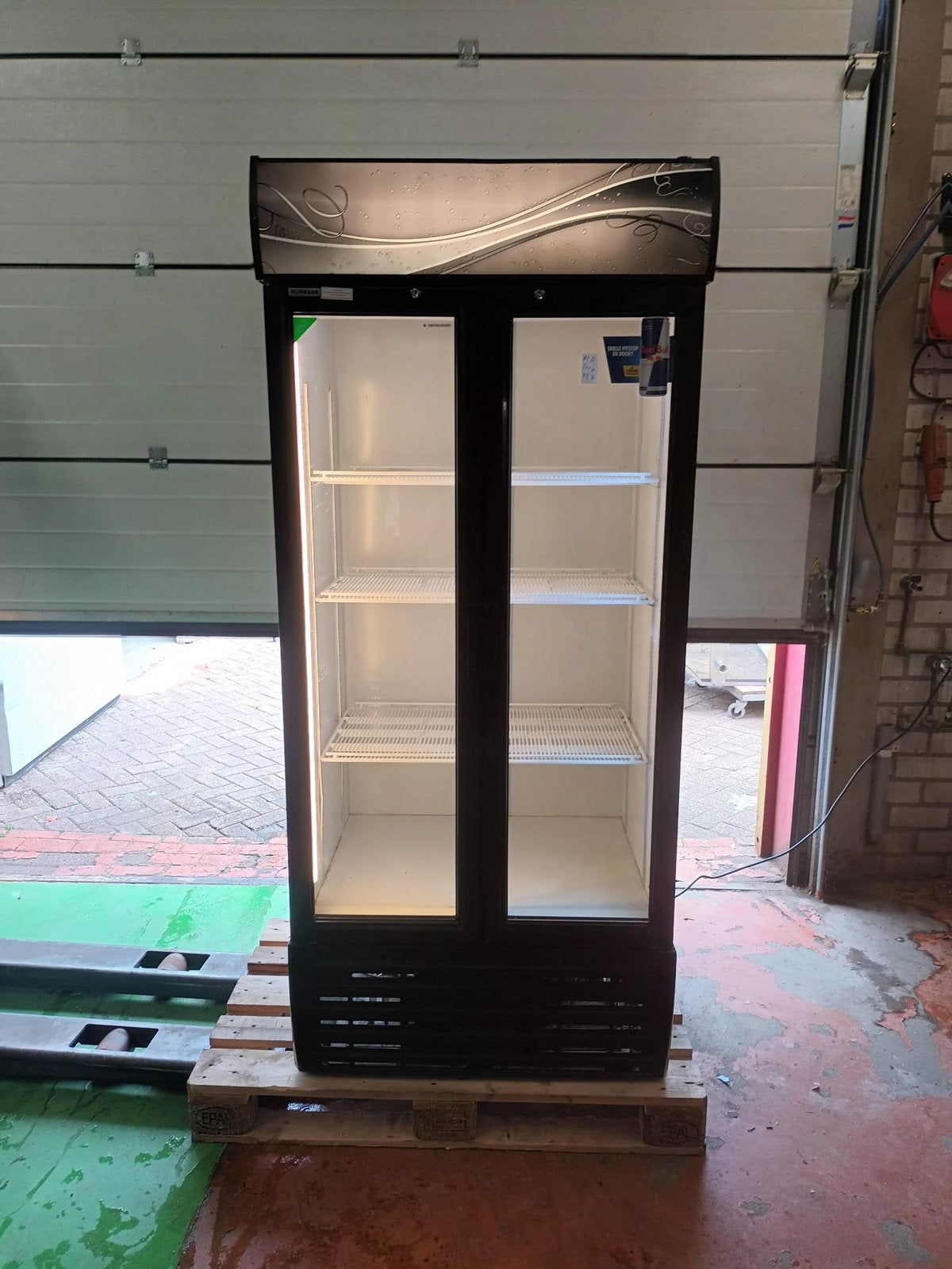 Coca cola dubbele glasdeur koelkast frisdrank koeling horeca, Gebruikt, Minder dan 85 cm, Minder dan 60 cm, Vrijstaand