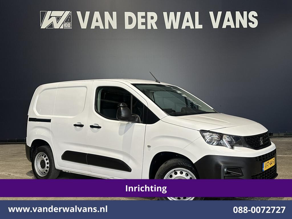 Peugeot Partner 1.5 BlueHDI 102pk L1H1 Inrichting Euro6 Airc, Auto's, Voorwielaandrijving, Stof, Gebruikt, 4 cilinders