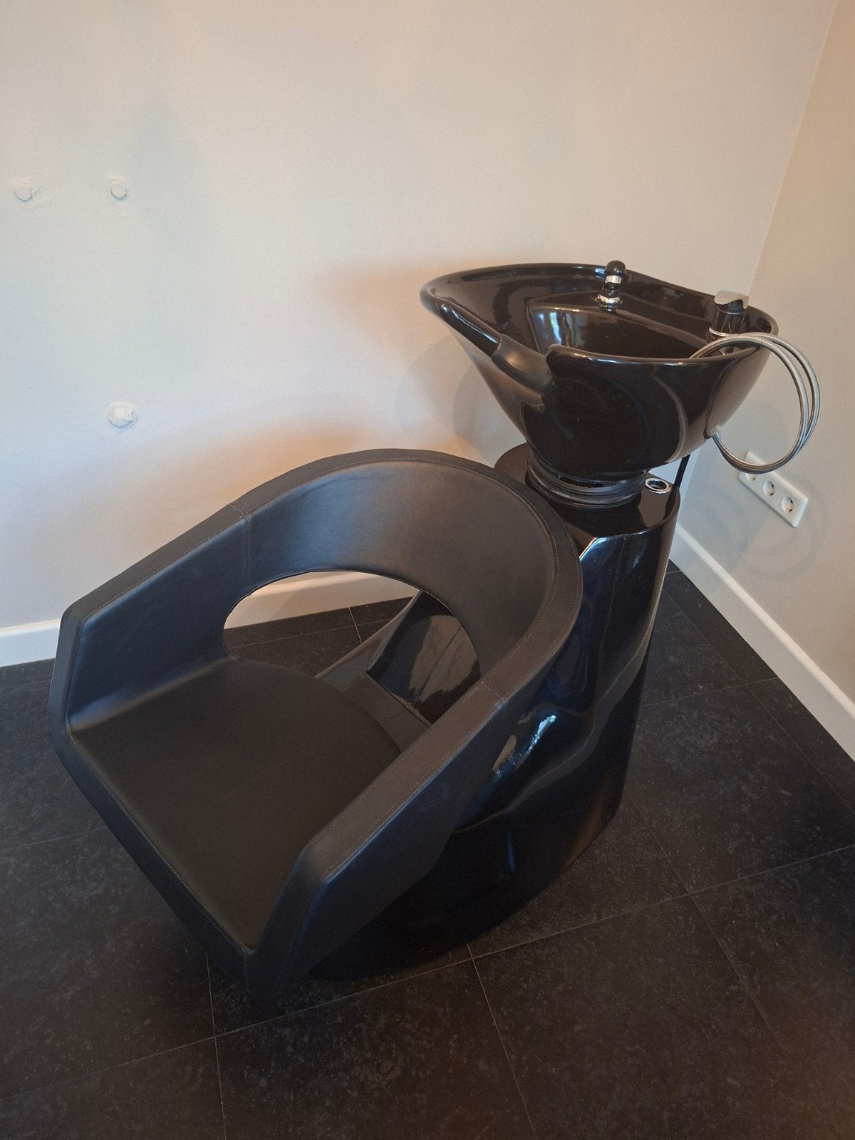 kapperswasbak  zwart kapsalon, Ophalen, Gebruikt