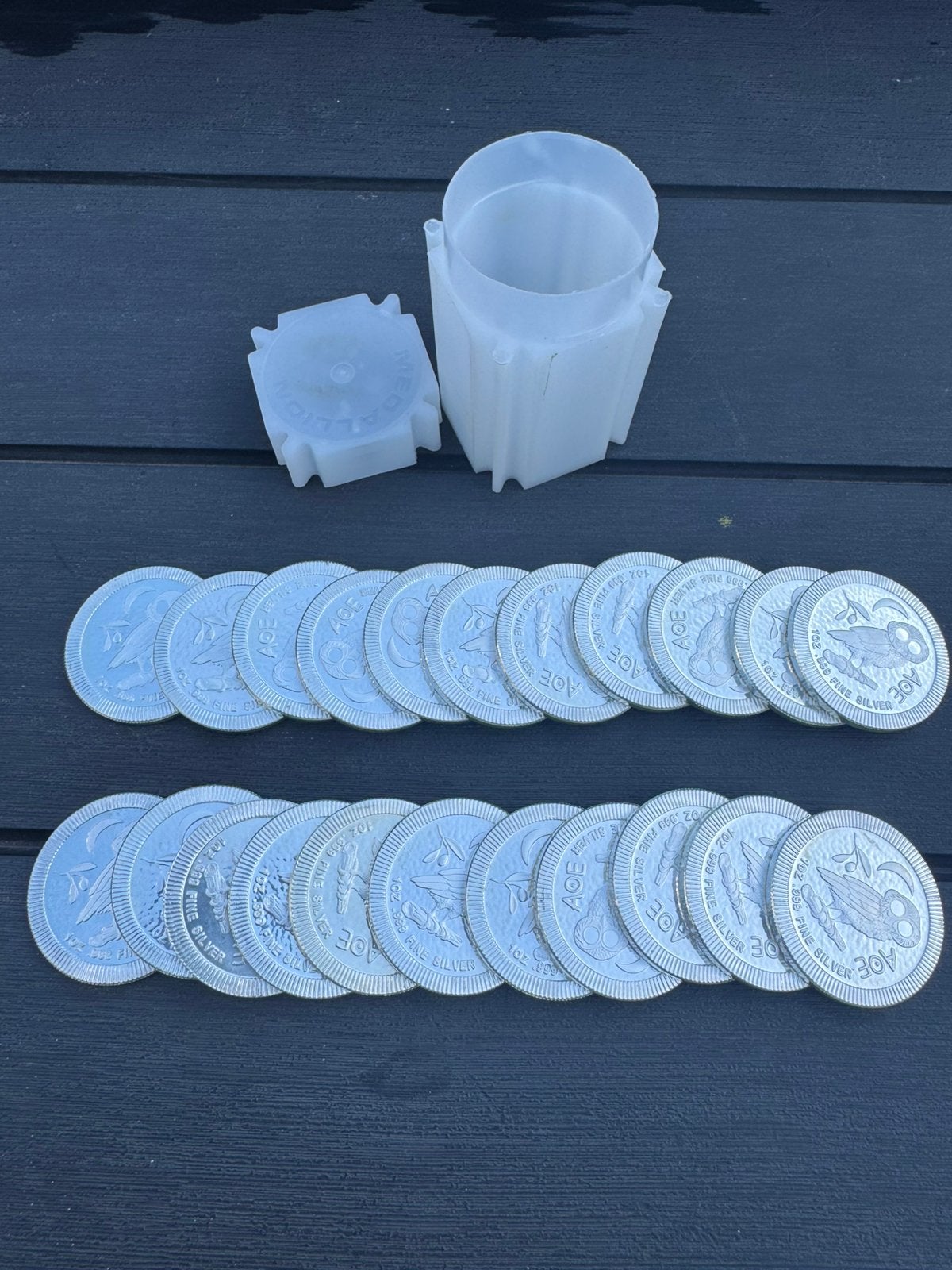 22x 1oz Zilveren munten AOE (owl), Ophalen, Zilver