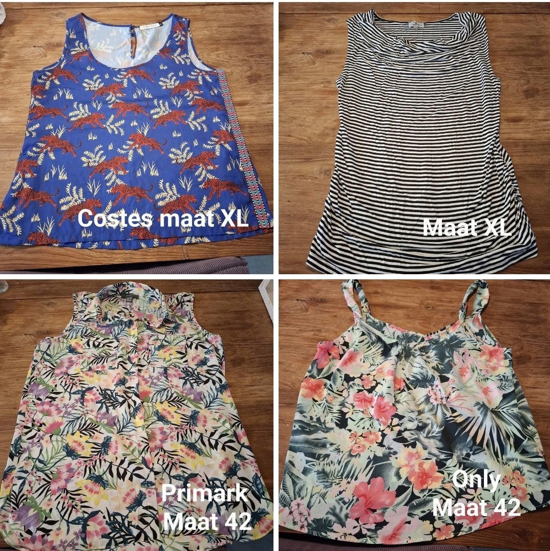 Zomer topjes maat L / XL, Overige kleuren, Maat 42/44 (L), Ophalen of Verzenden, Zo goed als nieuw