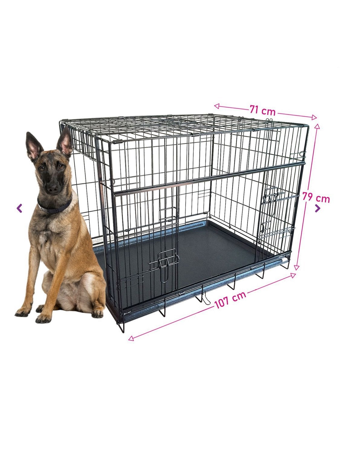 Hondenbench XL, Ophalen, Zo goed als nieuw, 75 tot 110 cm