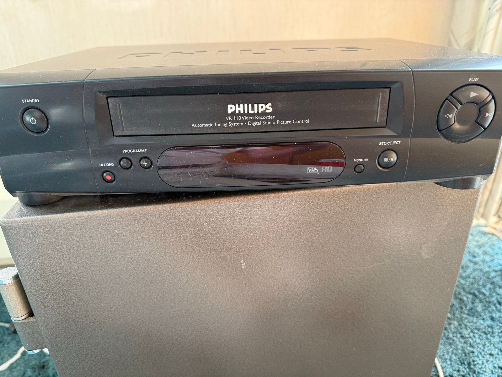 Philips VR 110 VHS Video Recorder met afstandsbediening, Ophalen of Verzenden, Gebruikt, VHS-speler of -recorder