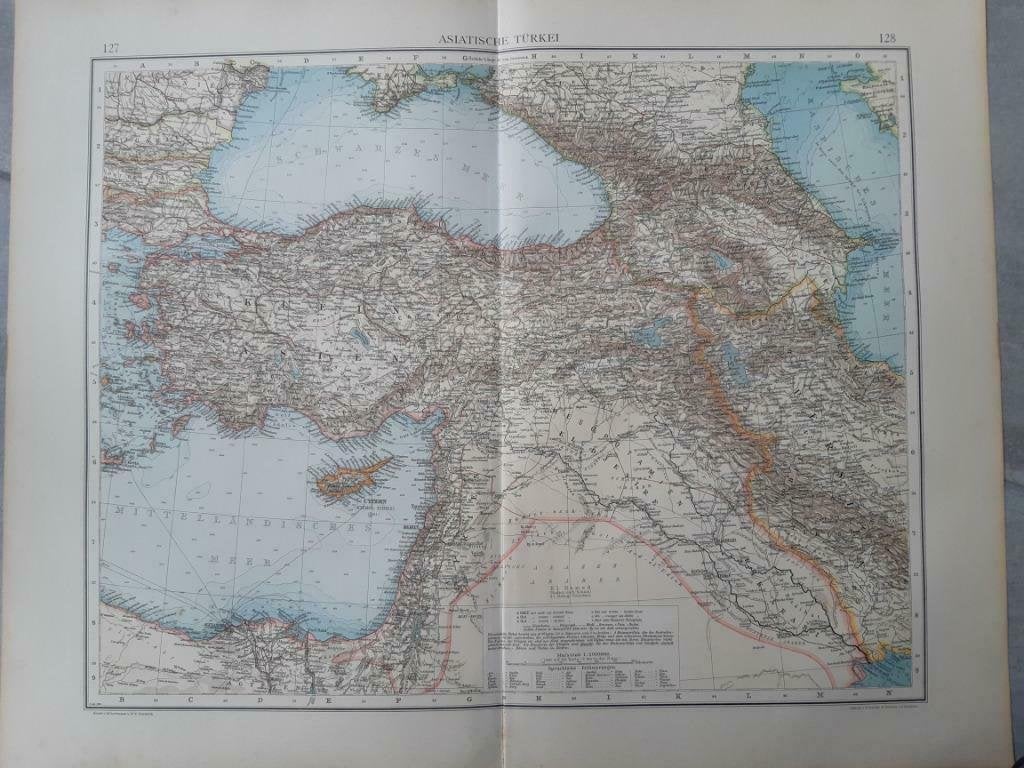 127-128 / Aziatisch Turkije Litho uit 1899, Ophalen of Verzenden