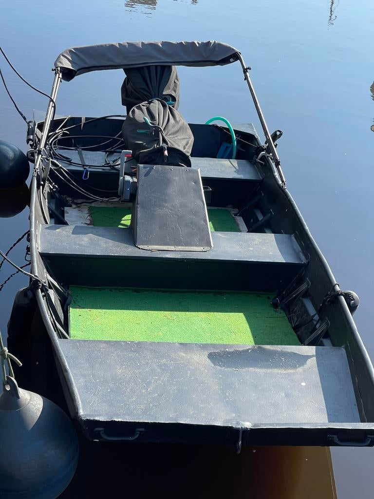 Aluminium boot met Yamaha 4-takt 20 pk buitenboordmotor, Watersport en Boten, Ophalen, 10 tot 30 pk, Gebruikt, Aluminium