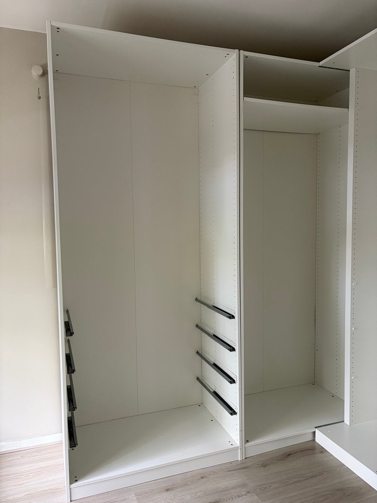 IKEA Pax kledingkast (2x basiselement, 1x hoekelement), Huis en Inrichting, Met plank(en), Gebruikt, 200 cm of meer, Ophalen of Verzenden
