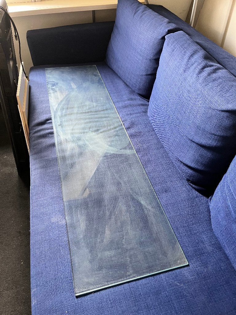 Gehard glas / tempered glass free, Ophalen, Gebruikt, Minder dan 80 cm, 120 tot 160 cm